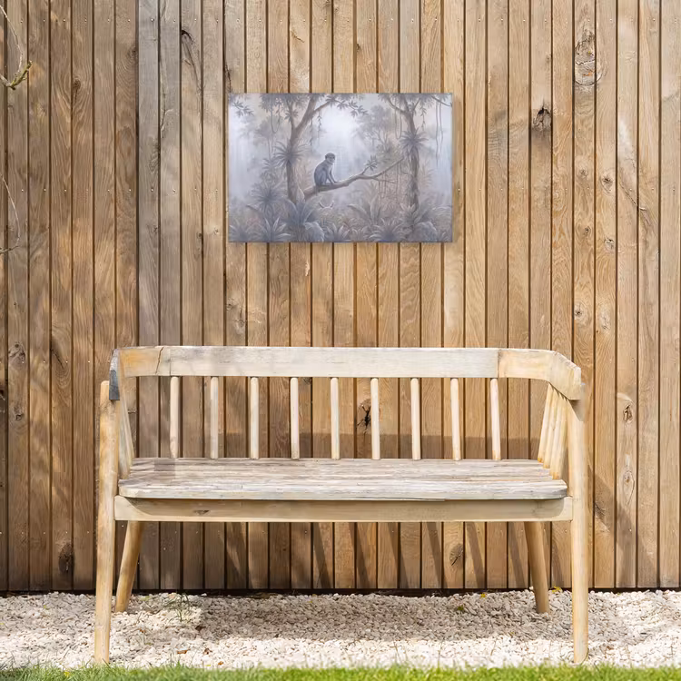 Buiten canvas - Aap - Boom - Jungle - Natuur - Grijs — 3