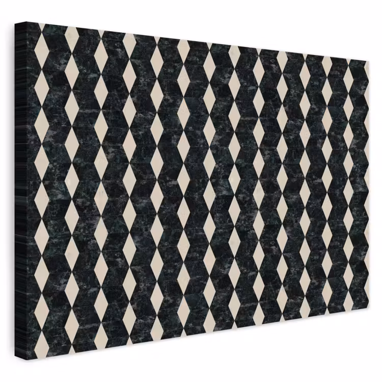 Buiten canvas - Geometrisch - Patroon - Marmer - Groen — 1