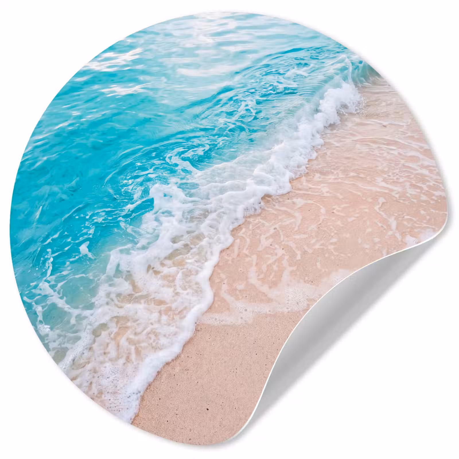 Behangcirkel - Strand - Zee - Golf - Natuur - Blauw — 1