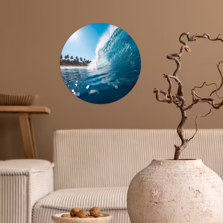 Behangcirkel - Oceaan - Golf - Strand - Natuur - Blauw — 2