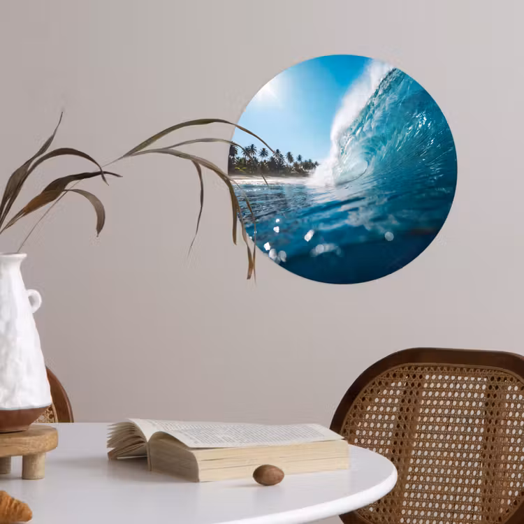 Behangcirkel - Oceaan - Golf - Strand - Natuur - Blauw — 4