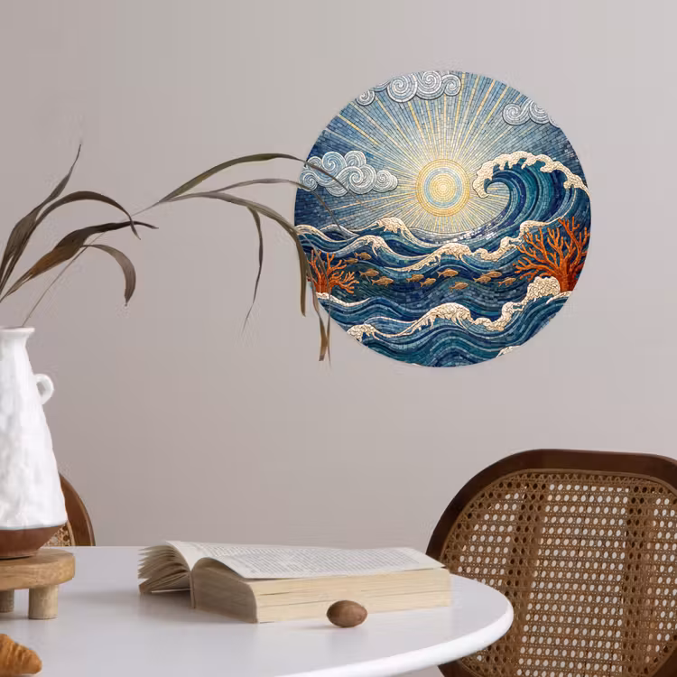 Behangcirkel - Onderwater - Koraal - Vis - Natuur - Kunst — 4
