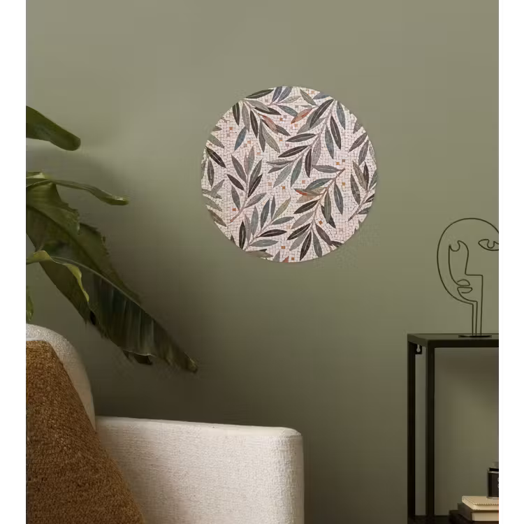 Behangcirkel - Plant - Blad - Mozaïek - Groen — 3