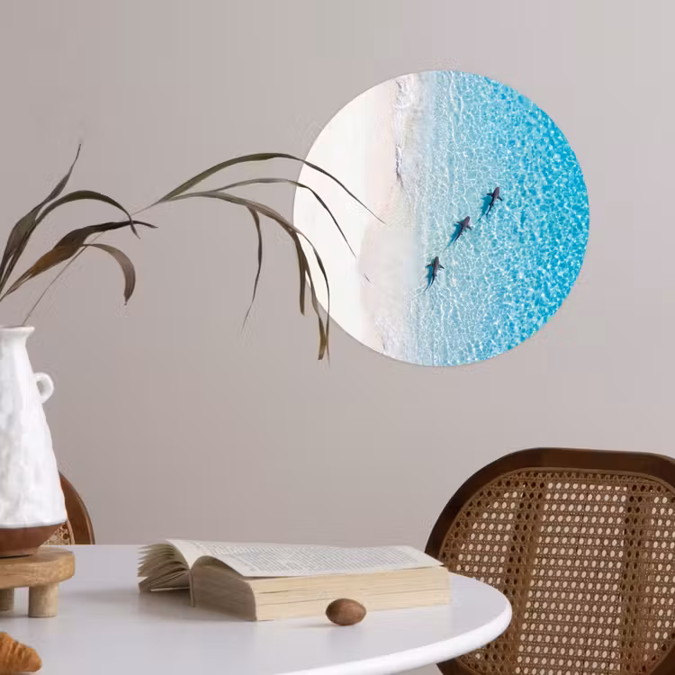 Behangcirkel - Vis - Oceaan - Strand - Turquoise - Natuur — 4