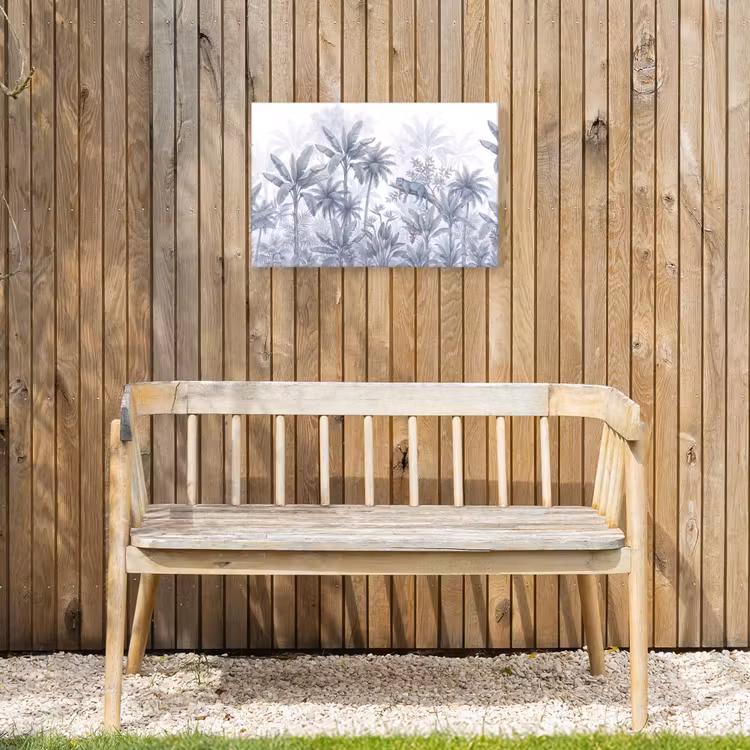 Buiten canvas - Kat - Tropisch bos - Modern - Grijs — 3