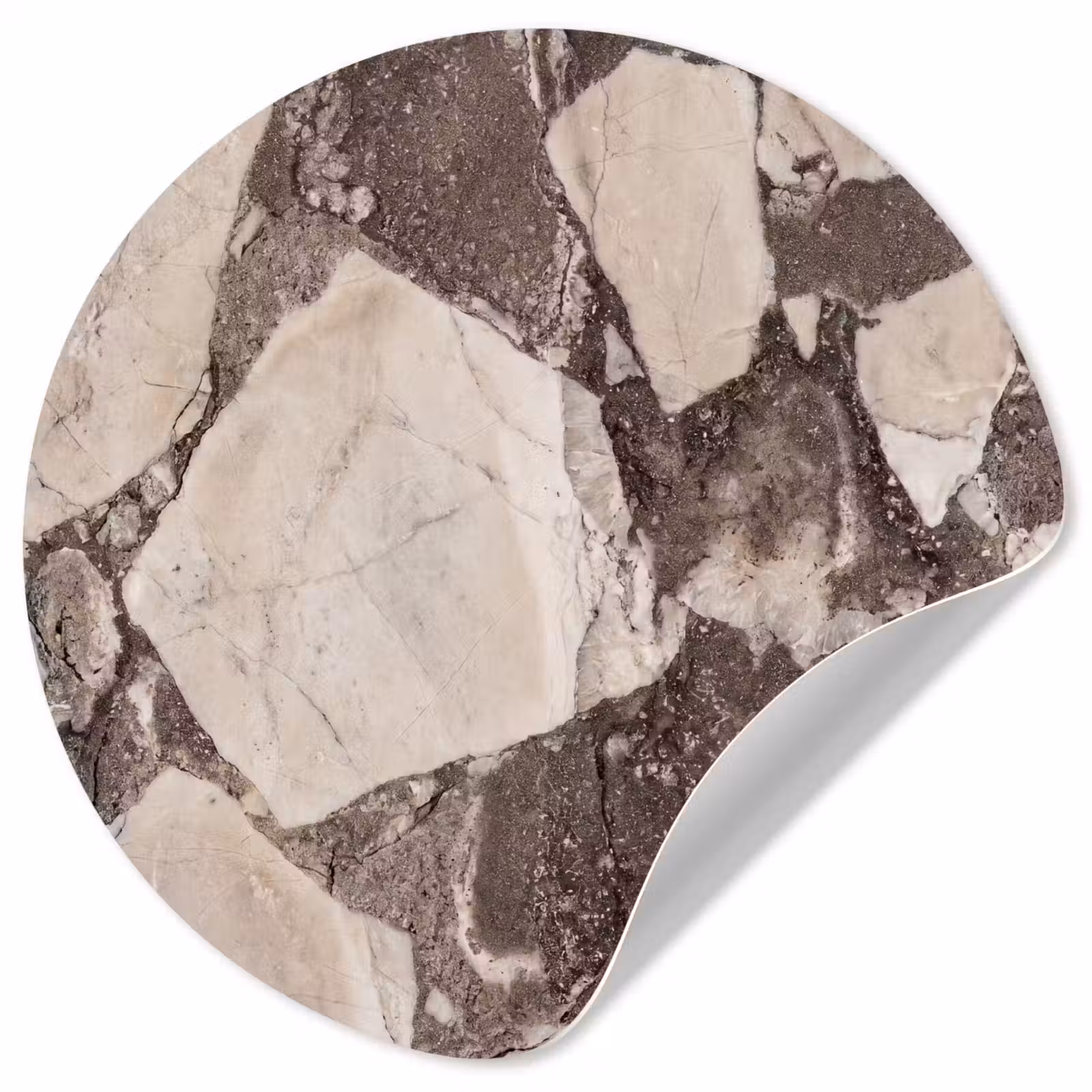 Behangcirkel - Textuur - Marmer - Abstract - Beige - Bruin — 1