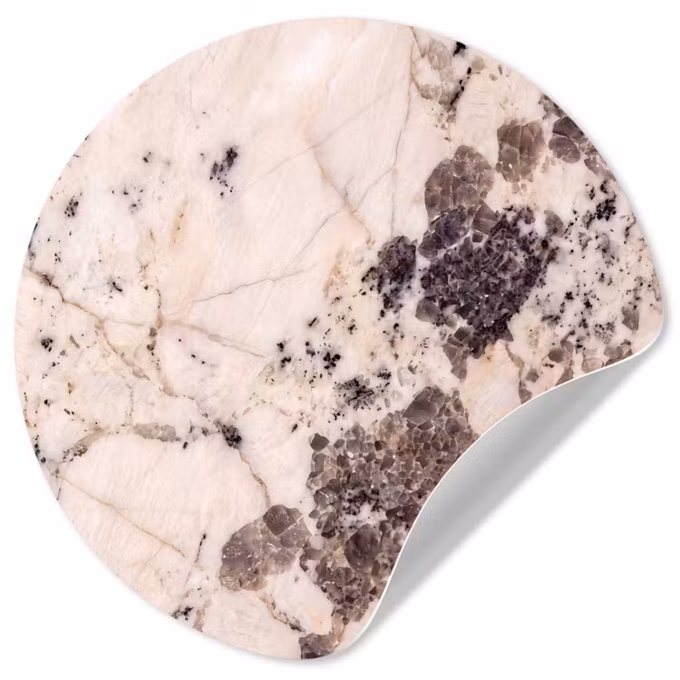 Behangcirkel - Natuursteen - Patroon - Abstract - Beige - Grijs — 1
