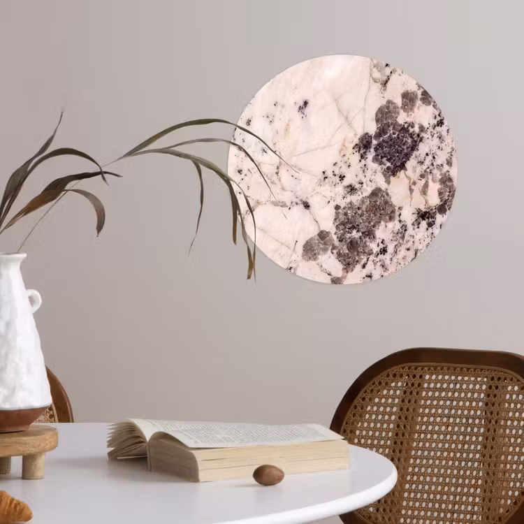 Behangcirkel - Natuursteen - Patroon - Abstract - Beige - Grijs — 4