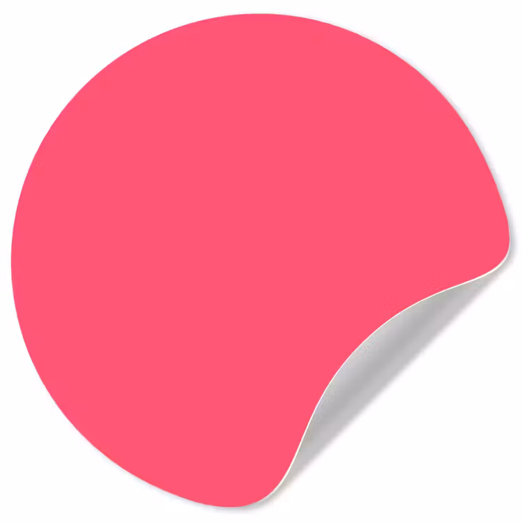 Behangcirkel - Neon - Flamingo - Roze — 1