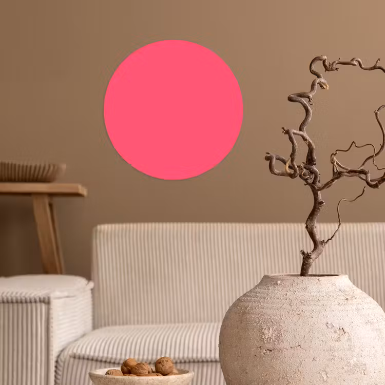 Behangcirkel - Neon - Flamingo - Roze — 2