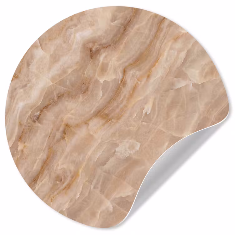 Behangcirkel - Steen - Ader - Natuur - Modern - Beige — 1