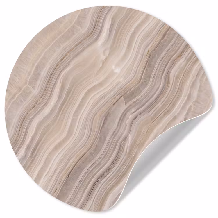 Behangcirkel - Textuur - Golvend - Abstract - Modern - Beige — 1