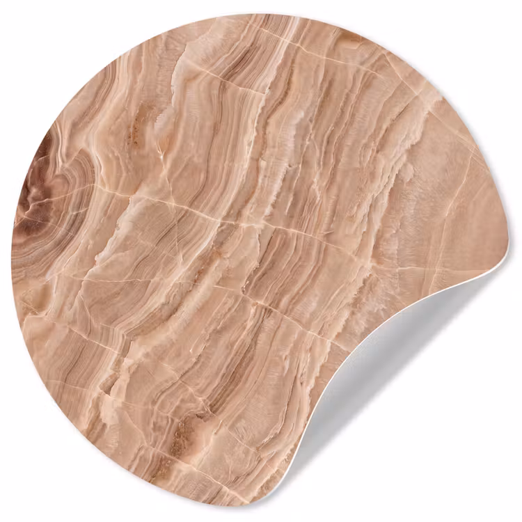 Behangcirkel - Textuur - Golvend - Abstract - Warm - Bruin — 1