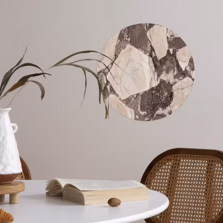 Behangcirkel - Textuur - Marmer - Abstract - Beige - Bruin — 4