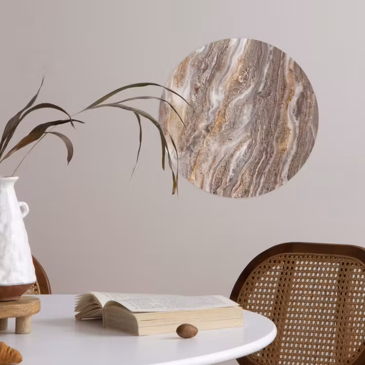 Behangcirkel - Textuur - Steen - Abstract - Beige — 4