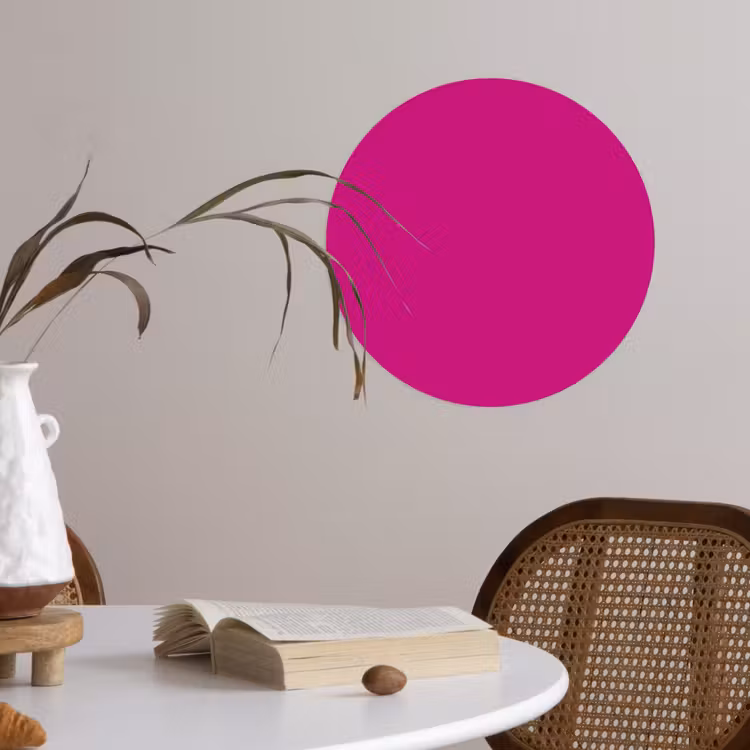 Behangcirkel - Velvet - Magenta - Roze — 4