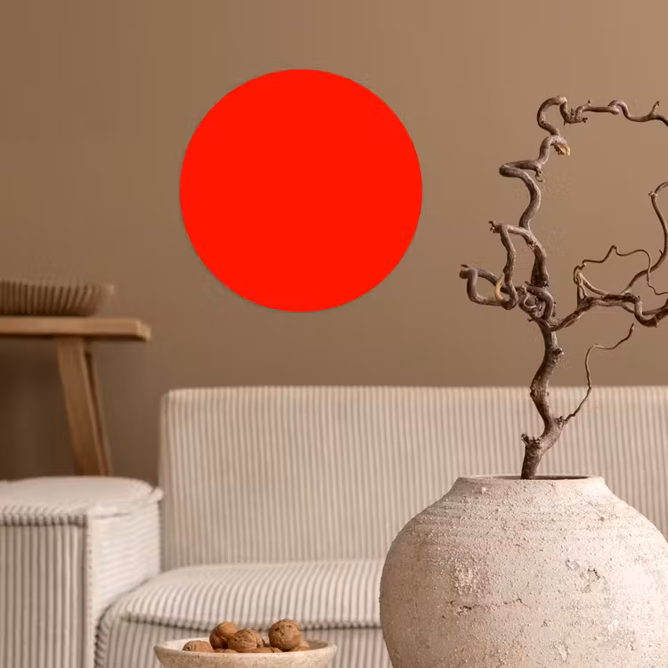 Behangcirkel - Vibrant - Vermilion - Rood — 2