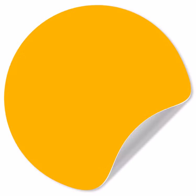 Behangcirkel - Vivid - Amber - Geel — 1