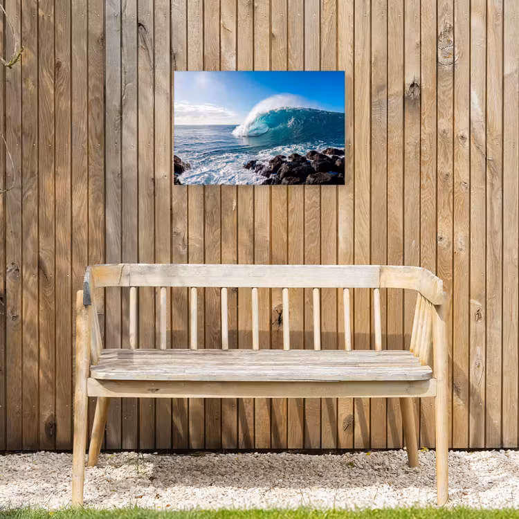 Buiten canvas - Golf - Oceaan - Brekend - Water - Blauw — 3