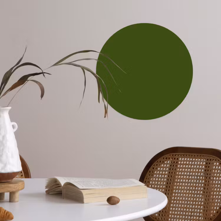 Behangcirkel - Olive - Drab - Groen — 4