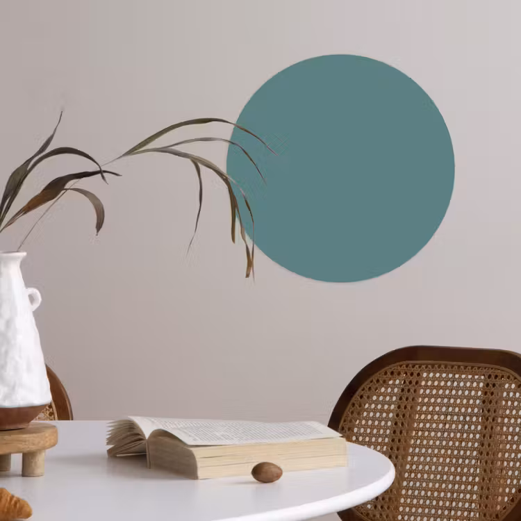 Behangcirkel - Serene - Teal - Blauw — 4
