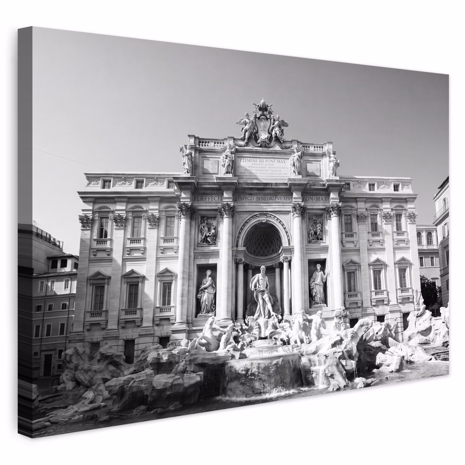 Buiten canvas - Fontein - Beelden - Architectuur - Zwart-wit — 1