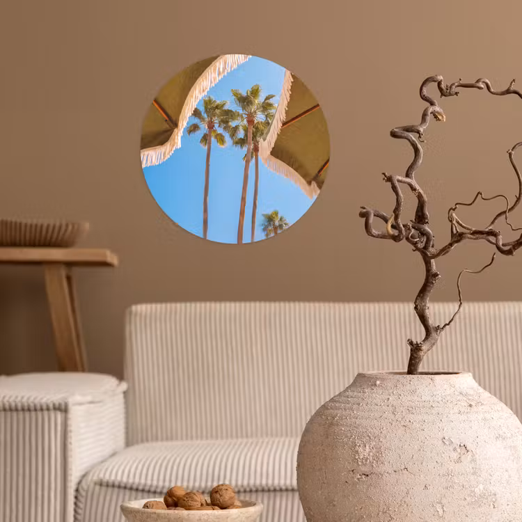 Behangcirkel - Parasol - Groen - Franjes - Zomer - Tropisch — 2