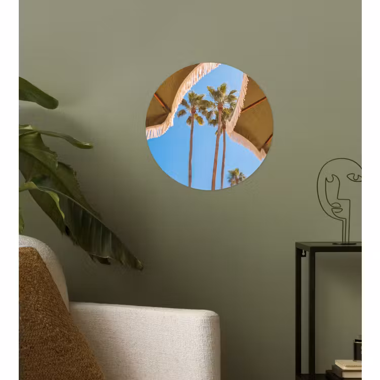 Behangcirkel - Parasol - Groen - Franjes - Zomer - Tropisch — 3