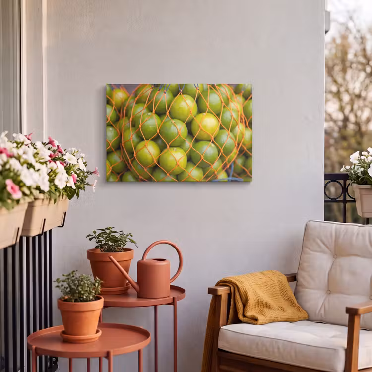 Buiten canvas - Eten - Net - Groen - Markt — 3