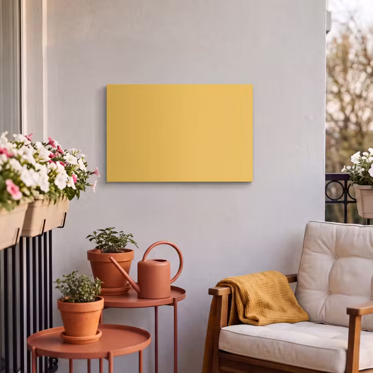 Buiten canvas - Joyful - Mustard - Geel — 4