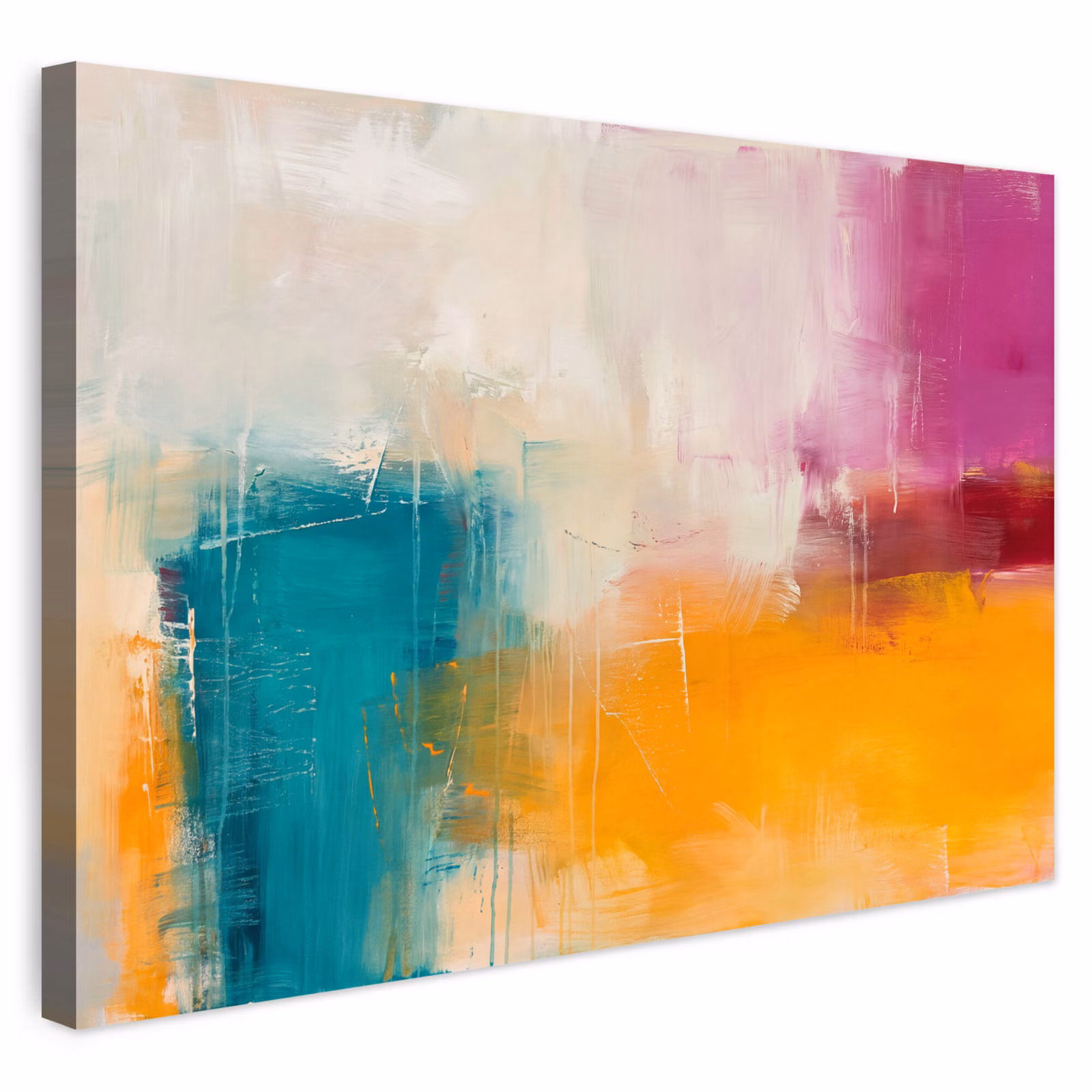 Buiten canvas - Abstract - Kleurrijk - Modern - Kunst - Oranje — 1