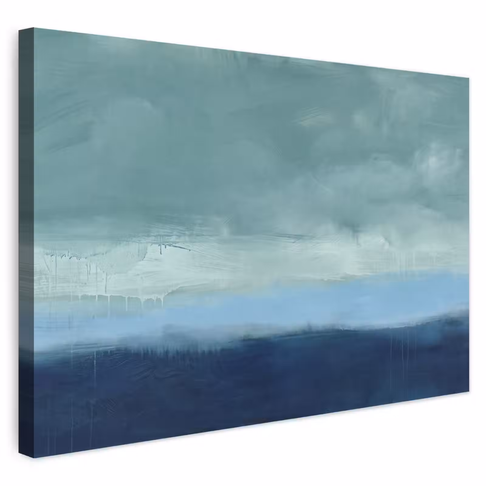 Buiten canvas - Abstract - Lagen - Rust - Modern - Blauw — 1