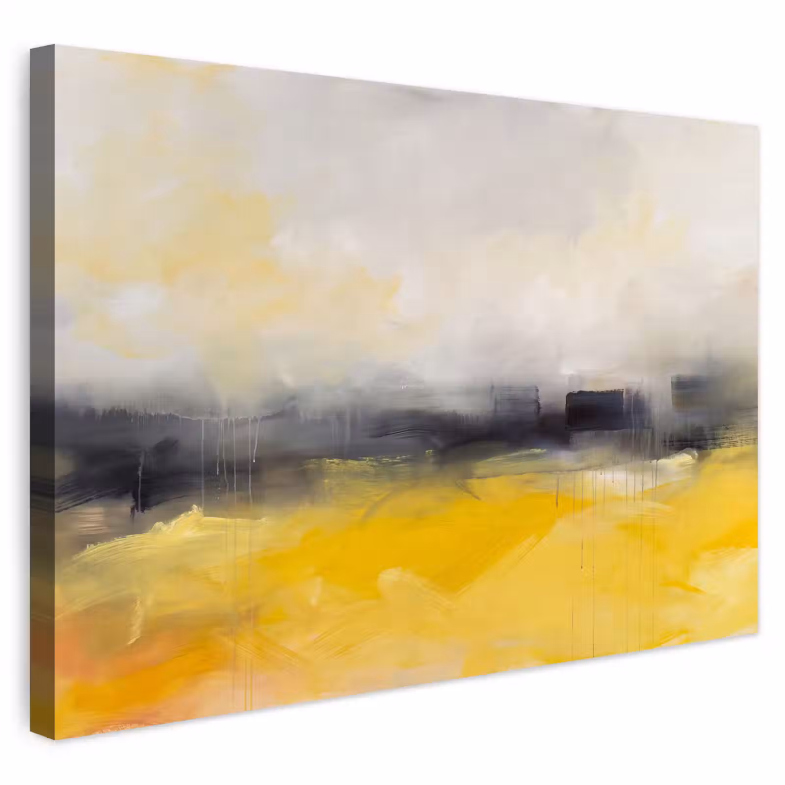 Buiten canvas - Abstract - Landschap - Modern - Geel — 1