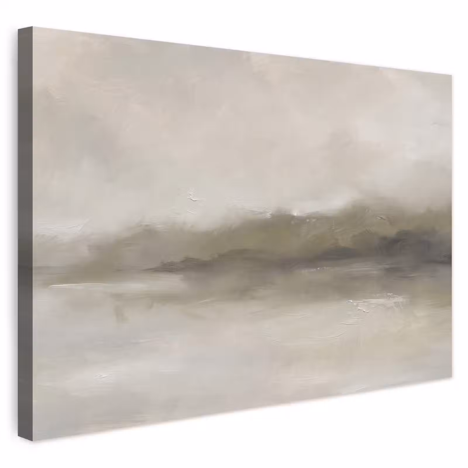 Buiten canvas - Abstract - Landschap - Nevel - Modern - Grijs — 1