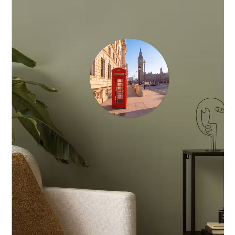 Behangcirkel - Telefooncel - Rood - Londen - Stad - Architectuur — 3