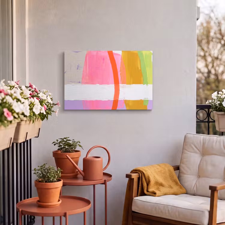 Buiten canvas - Abstract - Kleurrijk - Vormen - Modern - Kunst — 3