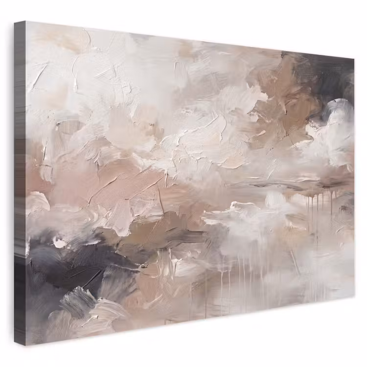 Buiten canvas - Abstract - Textuur - Kunst - Modern - Beige — 1