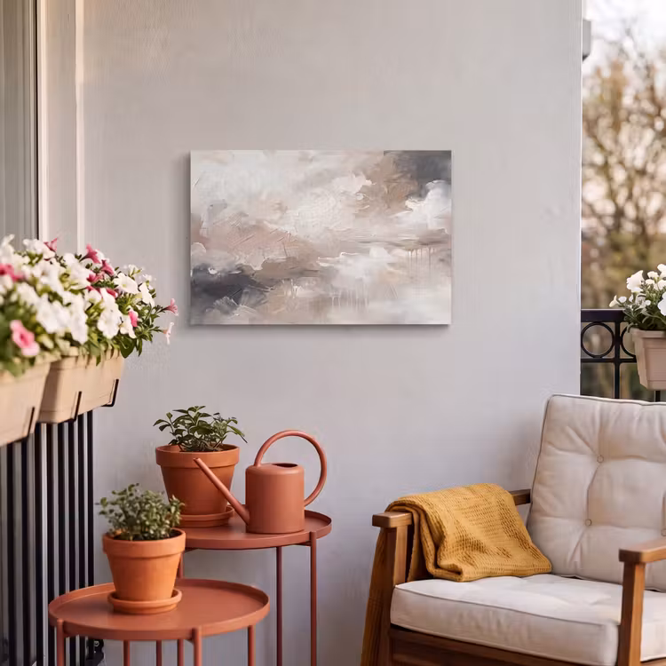Buiten canvas - Abstract - Textuur - Kunst - Modern - Beige — 3