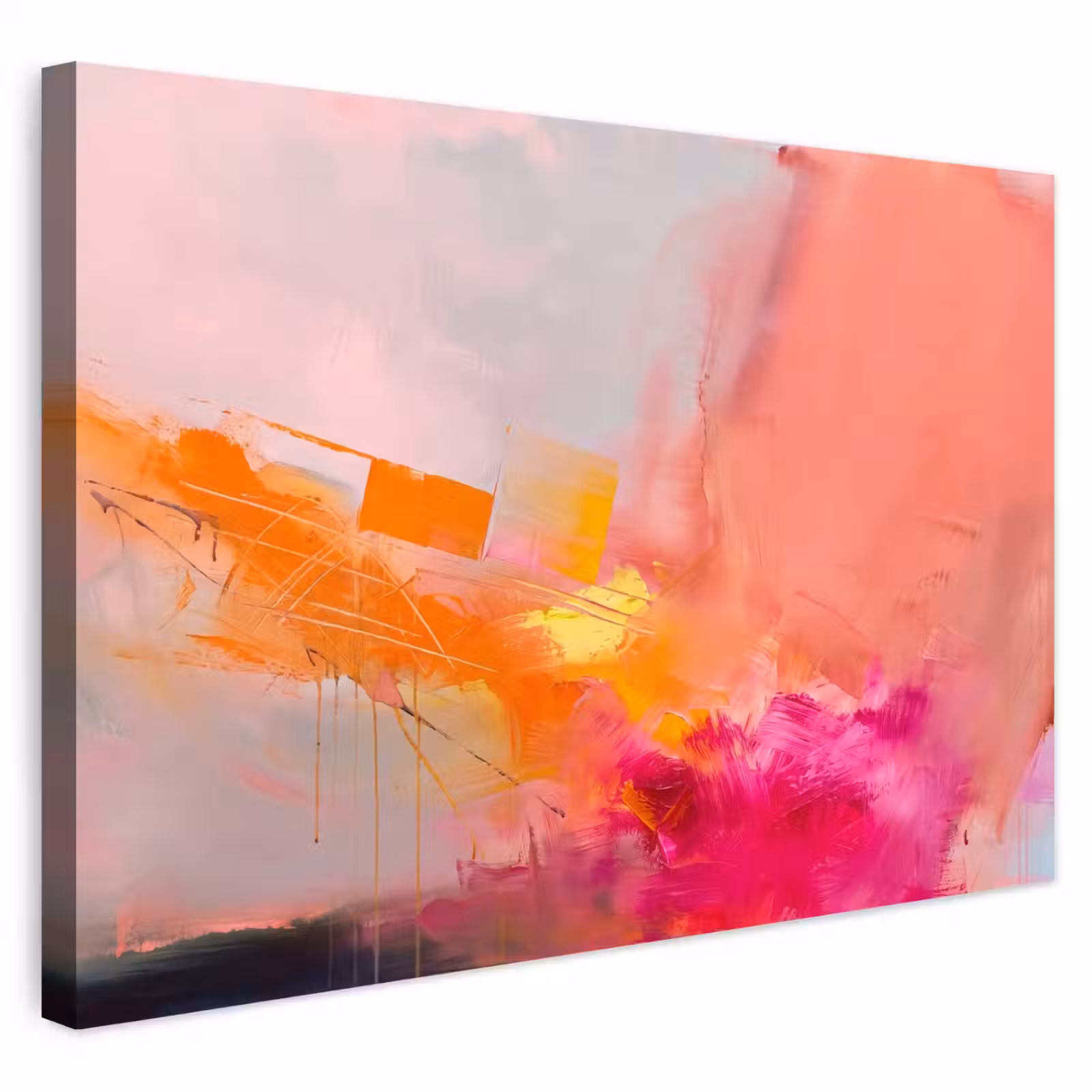 Buiten canvas - Abstract - Kleurrijk - Modern - Roze — 1