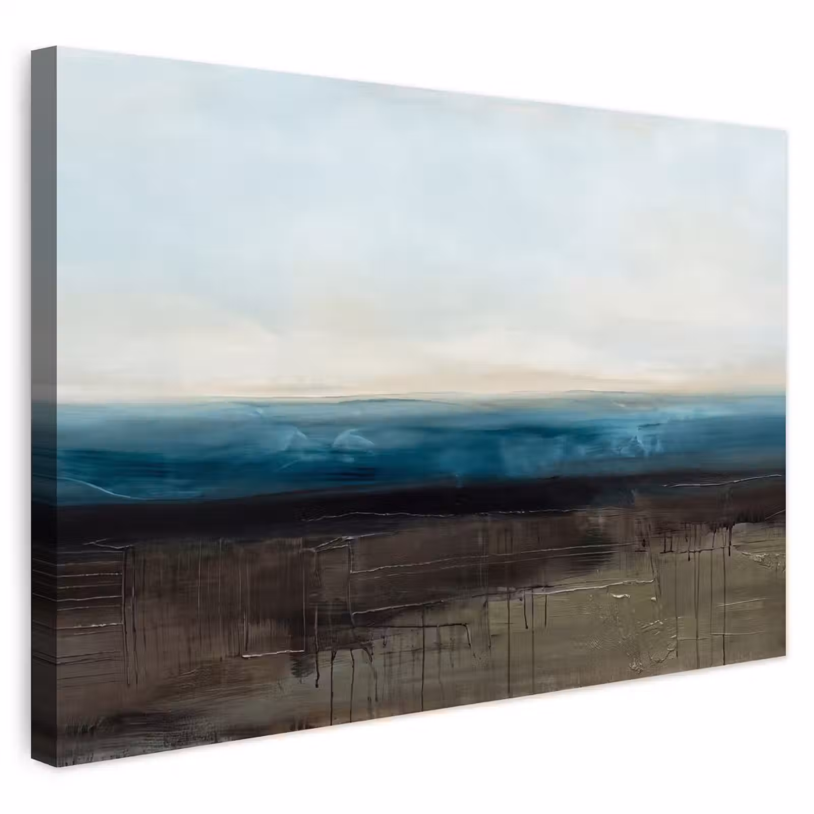 Buiten canvas - Abstract - Landschap - Horizon - Blauw - Modern — 1