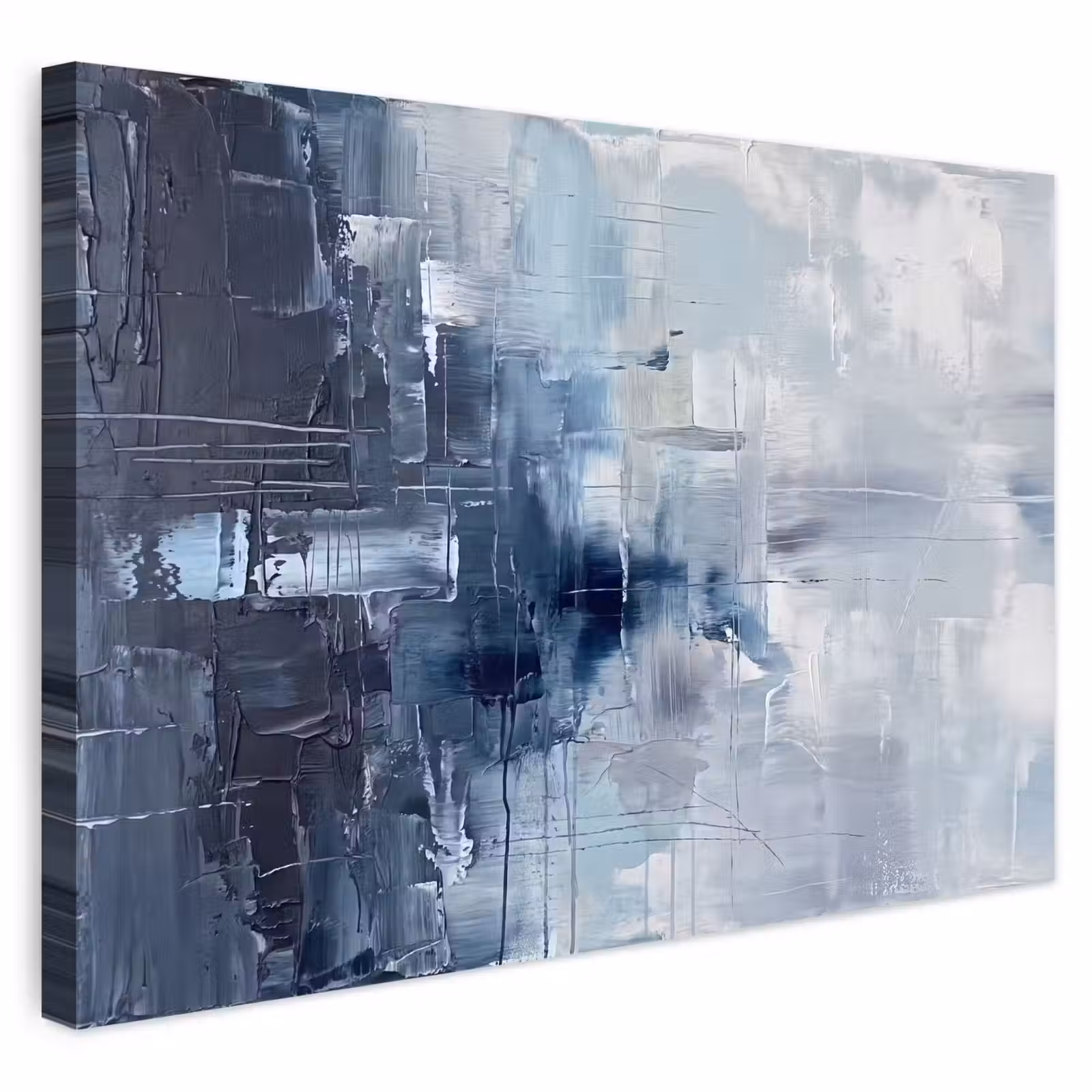 Buiten canvas - Abstract - Textuur - Kunst - Modern - Blauw — 1
