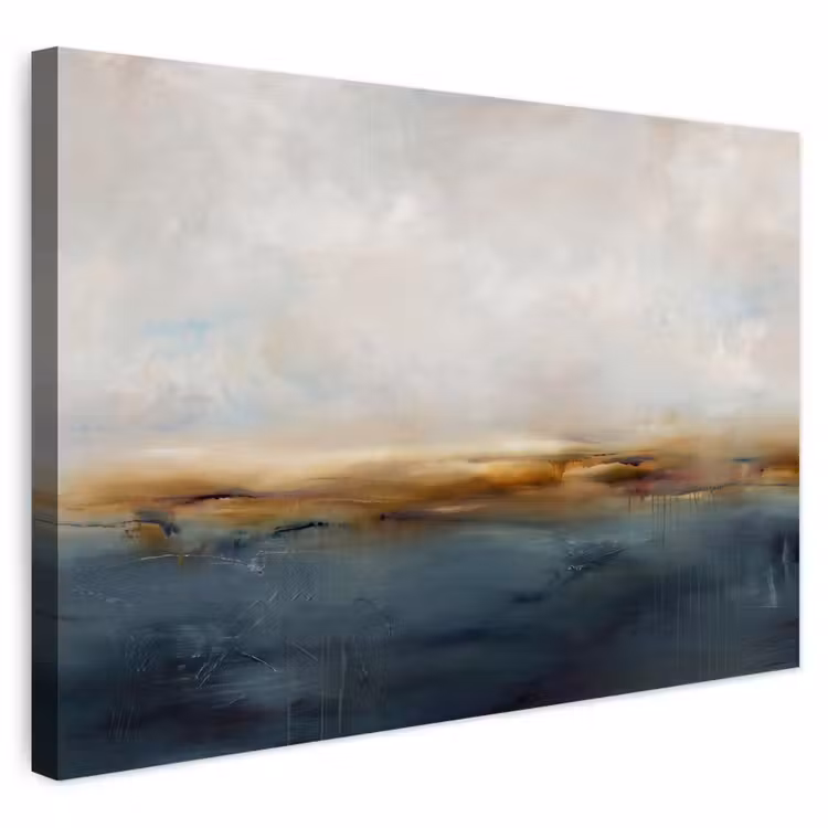 Buiten canvas - Abstract - Horizon - Water - Modern - Beige — 1