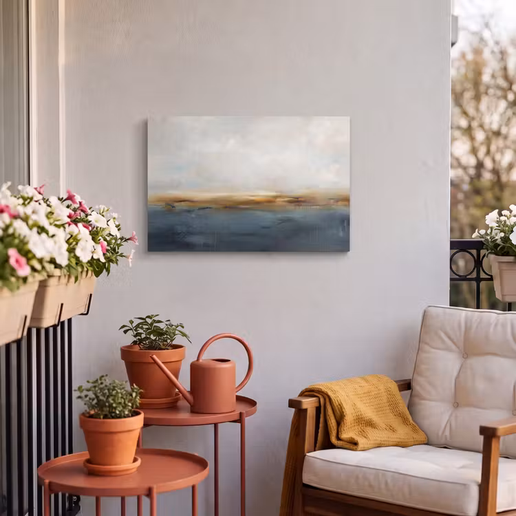 Buiten canvas - Abstract - Horizon - Water - Modern - Beige — 3