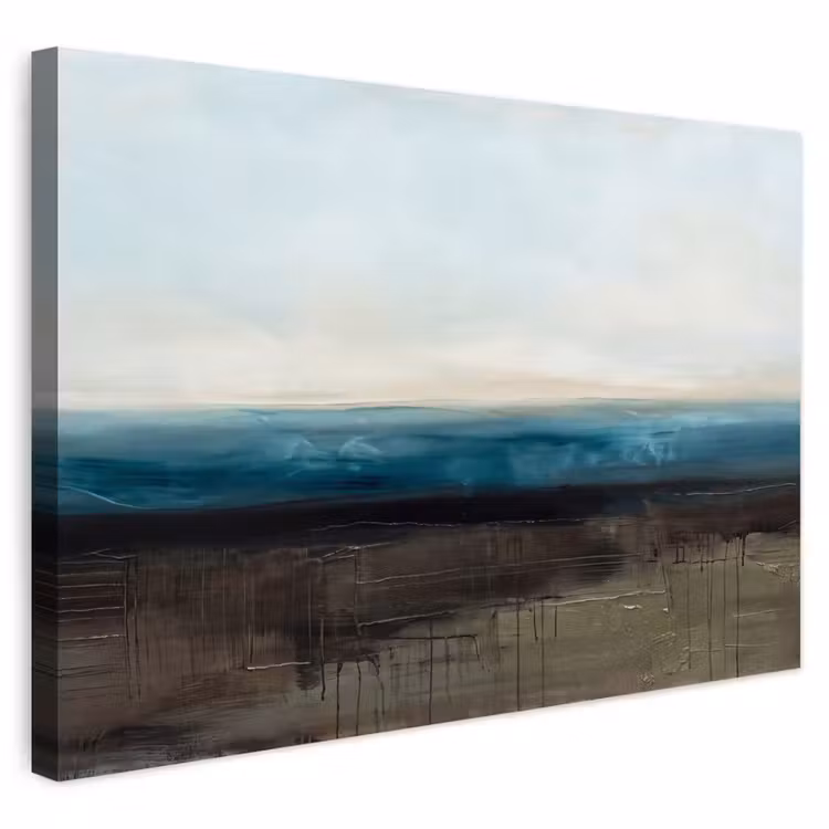 Buiten canvas - Abstract - Landschap - Horizon - Blauw - Modern — 1