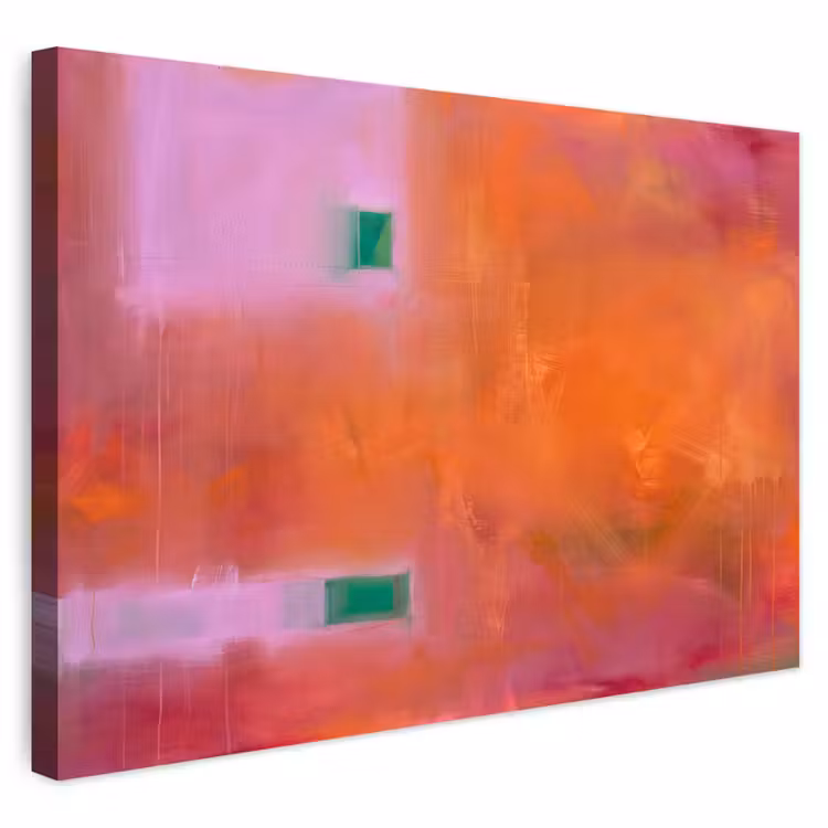 Buiten canvas - Abstract - Vlakken - Kunst - Modern - Oranje — 1