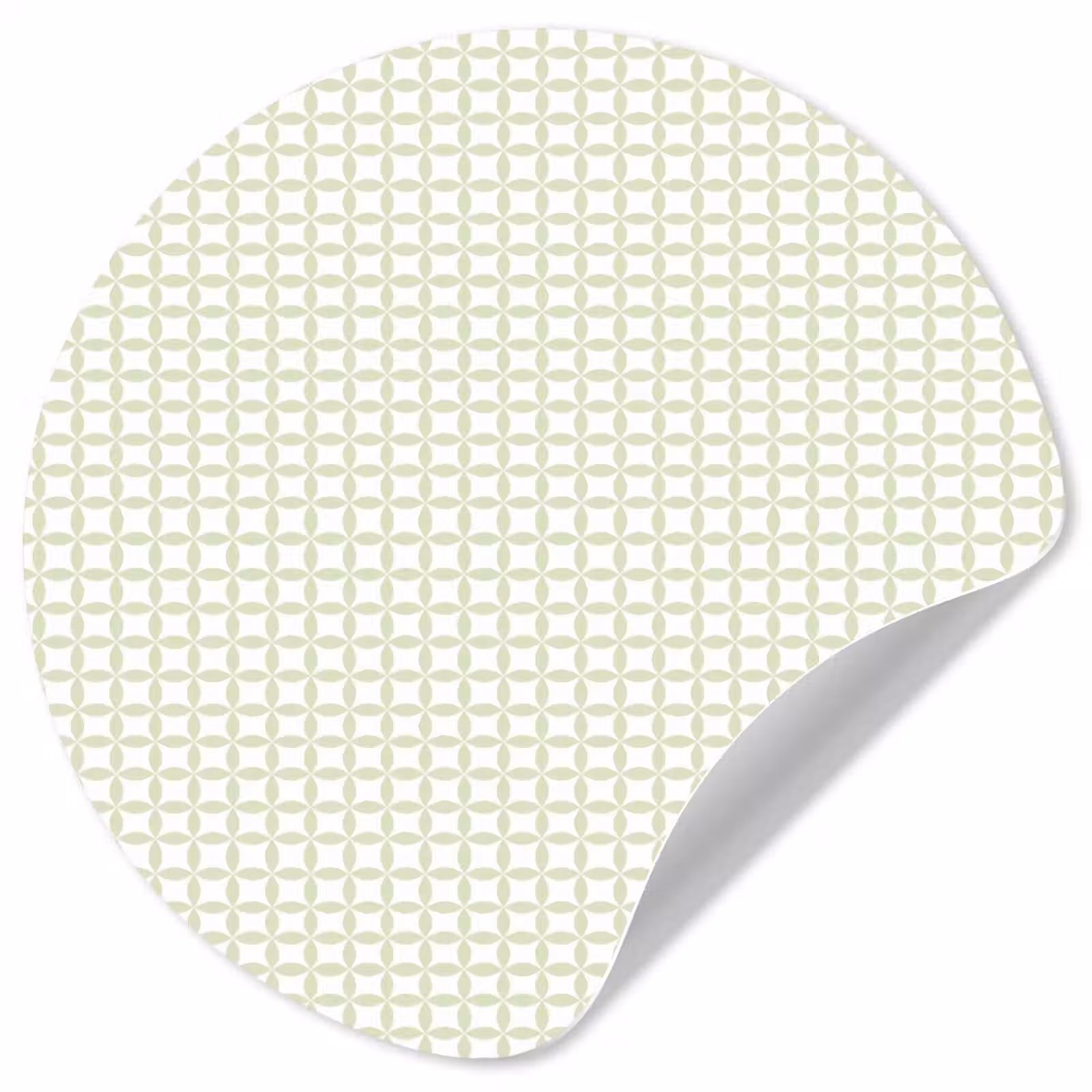 Behangcirkel - Saliegroen - Geometrisch - Cirkels - Patroon — 1