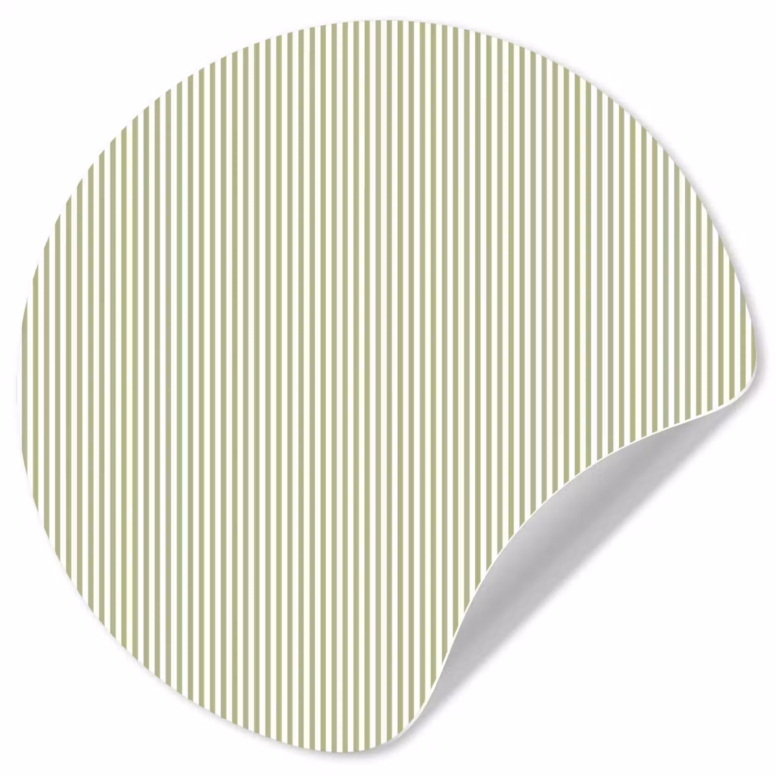 Behangcirkel - Saliegroen - Strepen - Minimalistisch - Patroon — 1