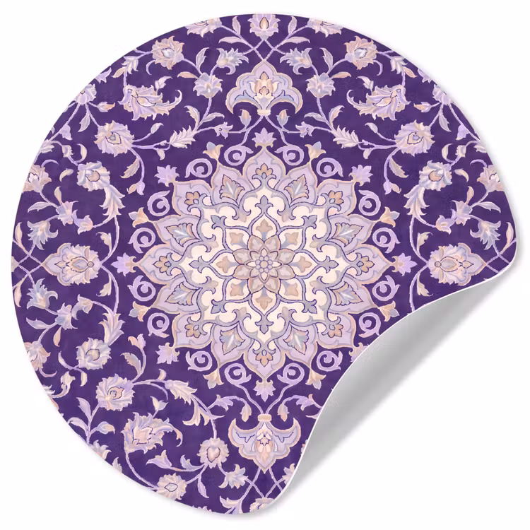 Behangcirkel - Patroon - Medallion - Oosters - Paars - Decoratie — 1