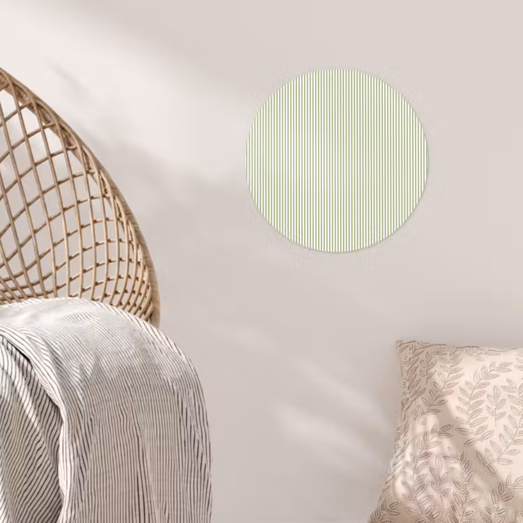 Behangcirkel - Saliegroen - Strepen - Minimalistisch - Patroon — 5