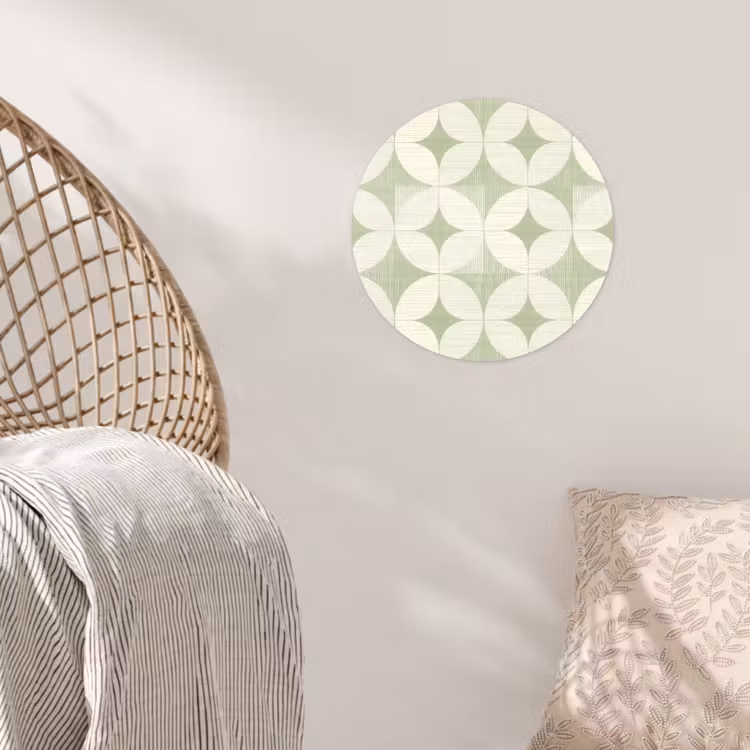Behangcirkel - Saliegroen - Geometrisch - Retro - Mid-Century - Patroon — 5
